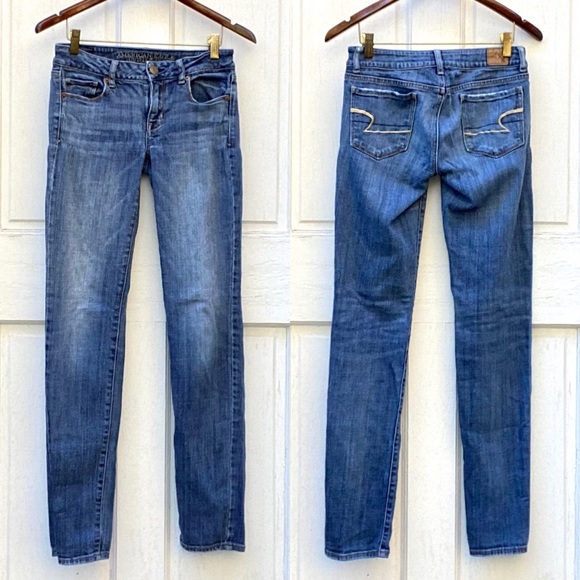 American Eagle Outfitters Denim - AEO Skinny Stretch Straight Leg Jeans Sz 2 Long